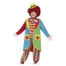 Disfraz Flowy el payaso infantil con chaqueta y pantalón de colores