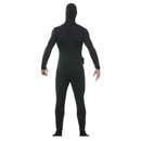 Adulto con disfraz Man Black Light bajo luz ultravioleta
