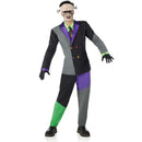 Disfraz de Frankenstein para hombre con chaqueta, pantalón, capucha y maquillaje de monstruo ideal para Halloween