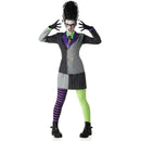 Disfraz de Frankenstein para mujer con falda, chaqueta y diadema para Halloween