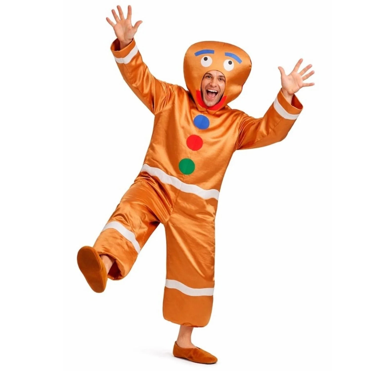 Disfraz de Galleta Jengibre para adulto con traje entero