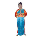 Disfraz de Geisha para niña con vestido tradicional japonés y faja decorativa