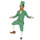 Disfraz gnomo irlandés adulto con sombrero y barba