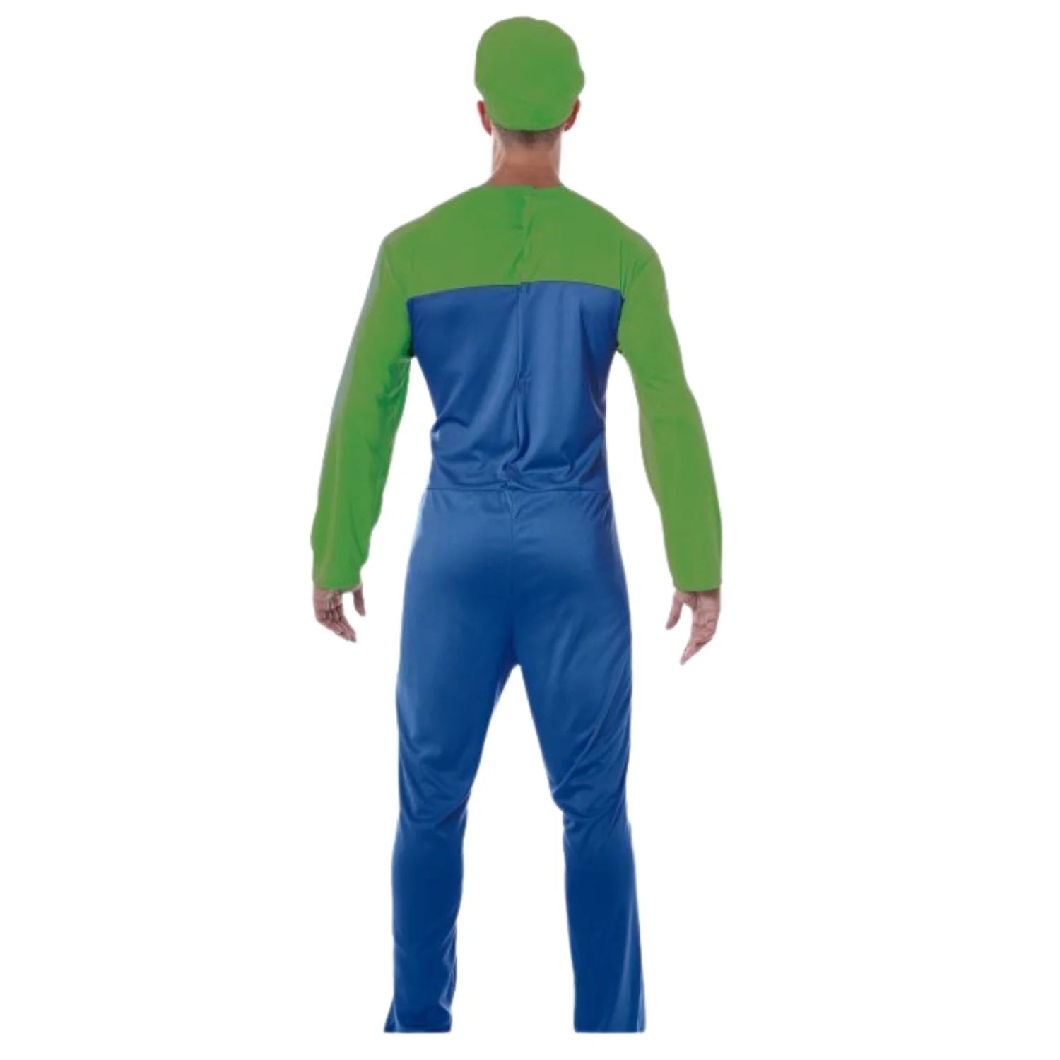 Adulto con disfraz de maquinista y granjero verde para Carnaval