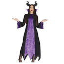 Disfraz hada oscura mujer con vestido y diadema