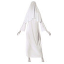 Mujer con disfraz de monja fantasma para Halloween