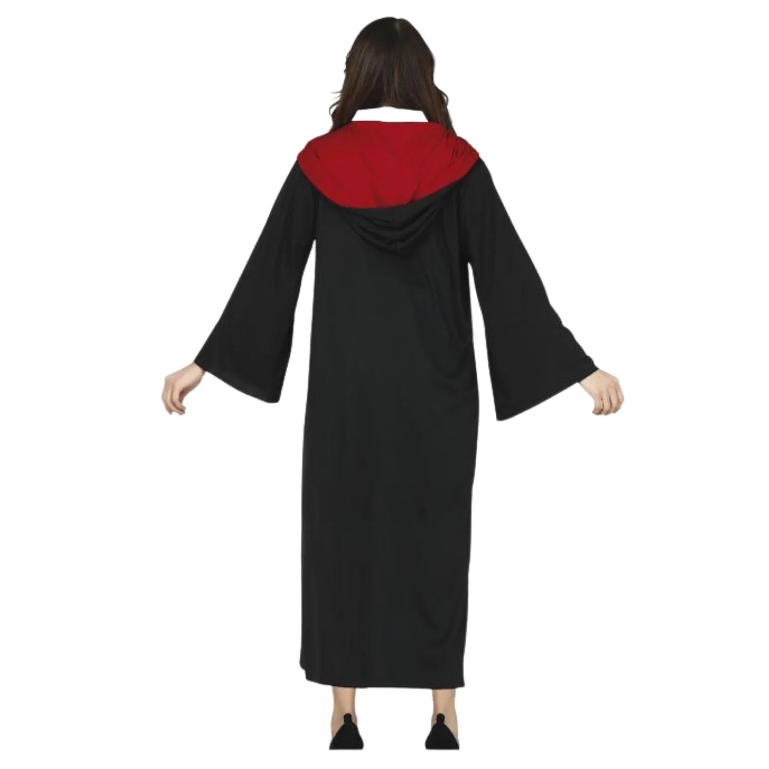 Mujer con disfraz estudiante de magia roja adulta para Halloween