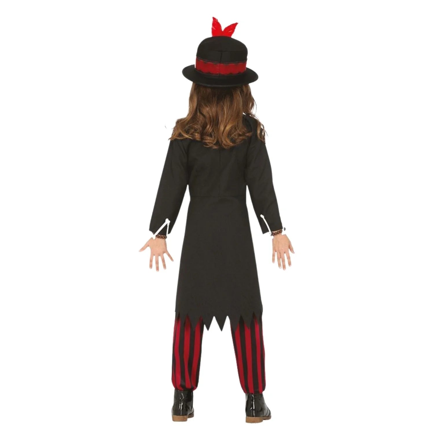 niña con disfraz vudú hechicero infantil halloween