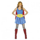 Disfraz héroe comic adulto con vestido capa y antifaz