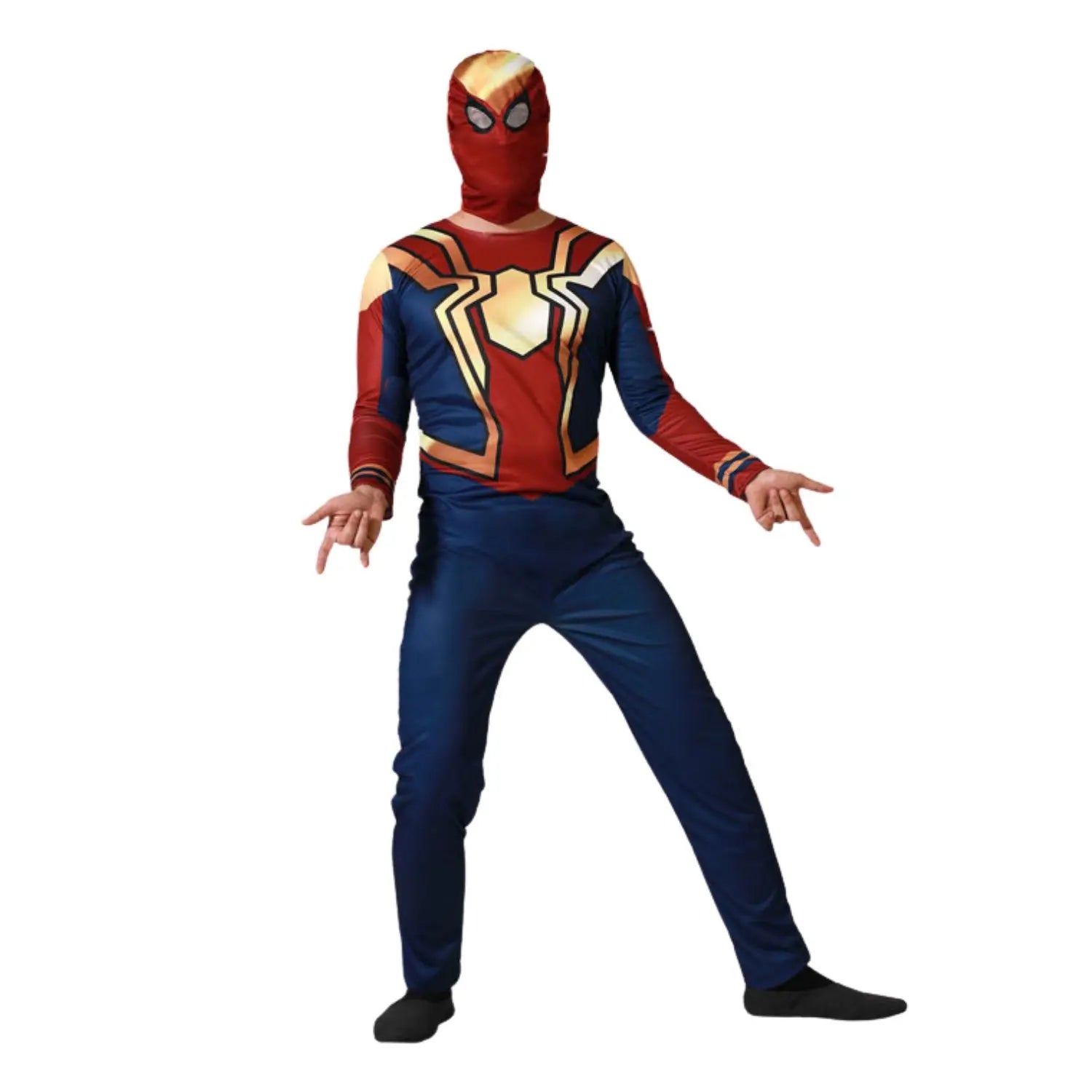 Disfraz Héroe Cómic Araña para adulto con mono completo y máscara