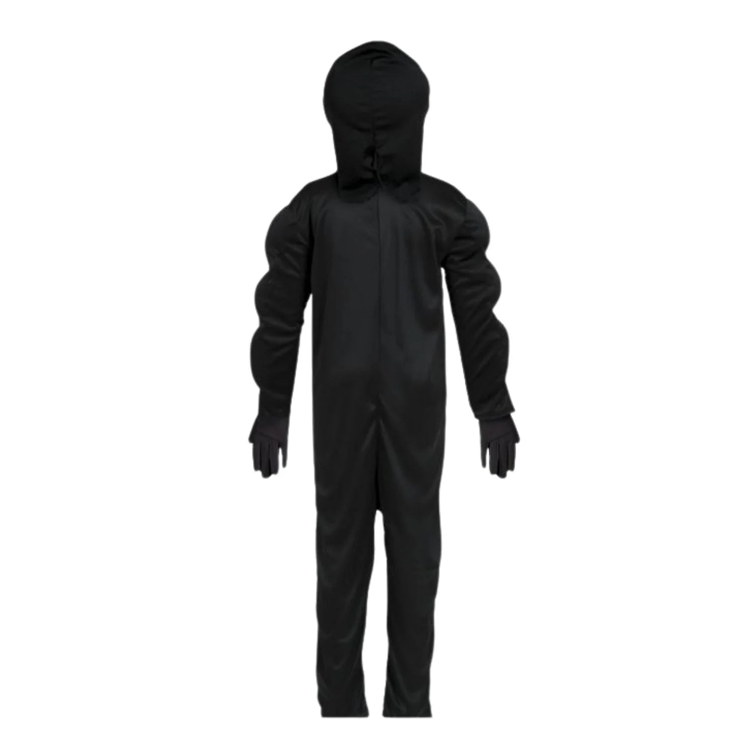 Niño con disfraz creepy hero infantil oscuro para fiesta