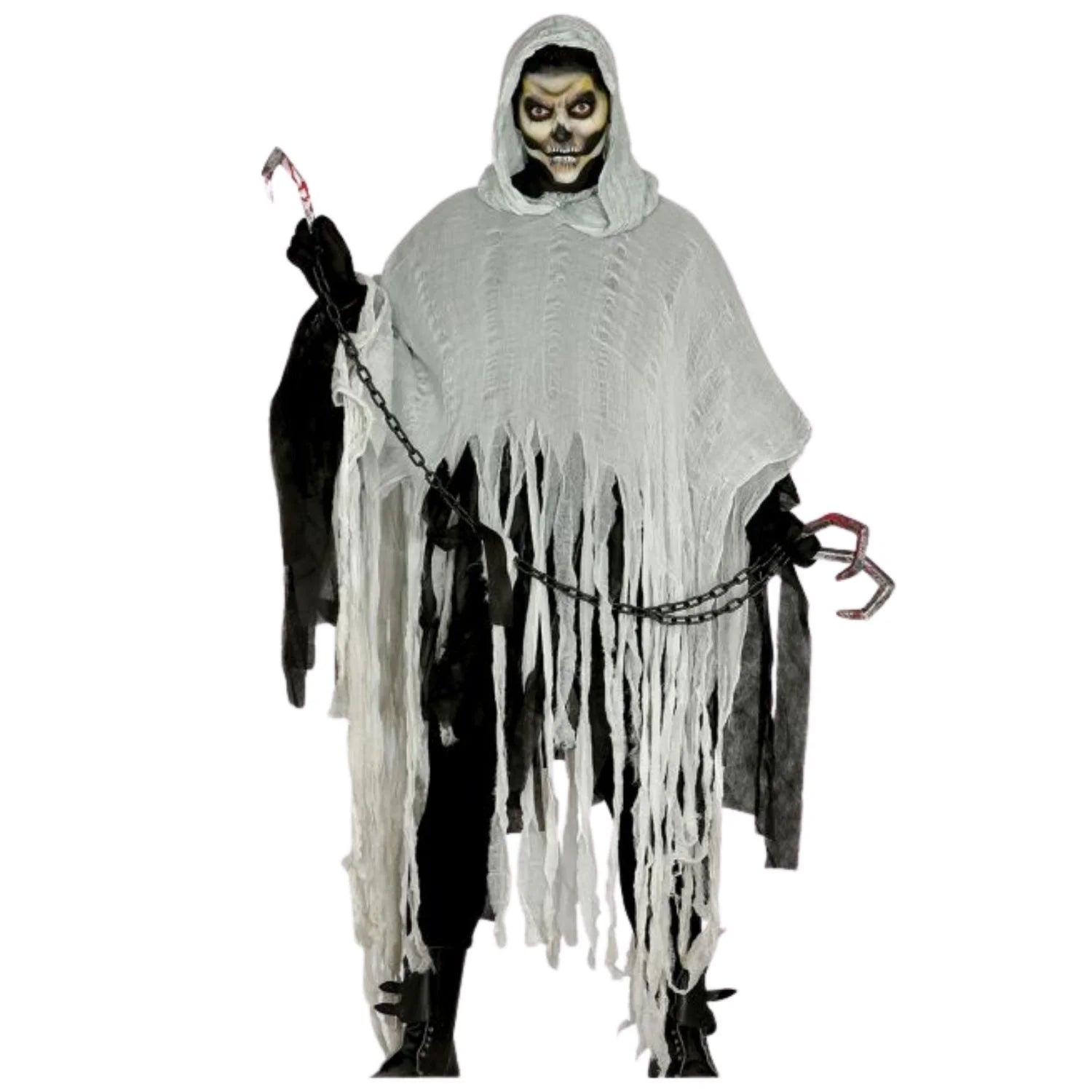 Hombre con disfraz hombre de las tinieblas adulto para Halloween