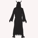 Hombre con disfraz demonio Satán para Halloween