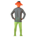 Hombre con disfraz naranja completo para Carnaval y fiestas temáticas