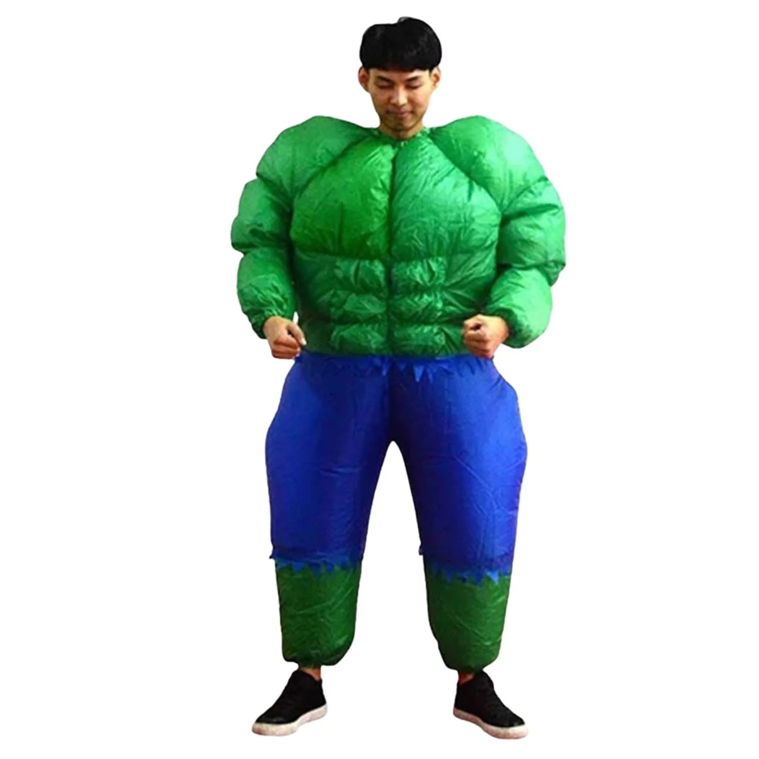 Disfraz Hulk hinchable para adulto con mono gigante
