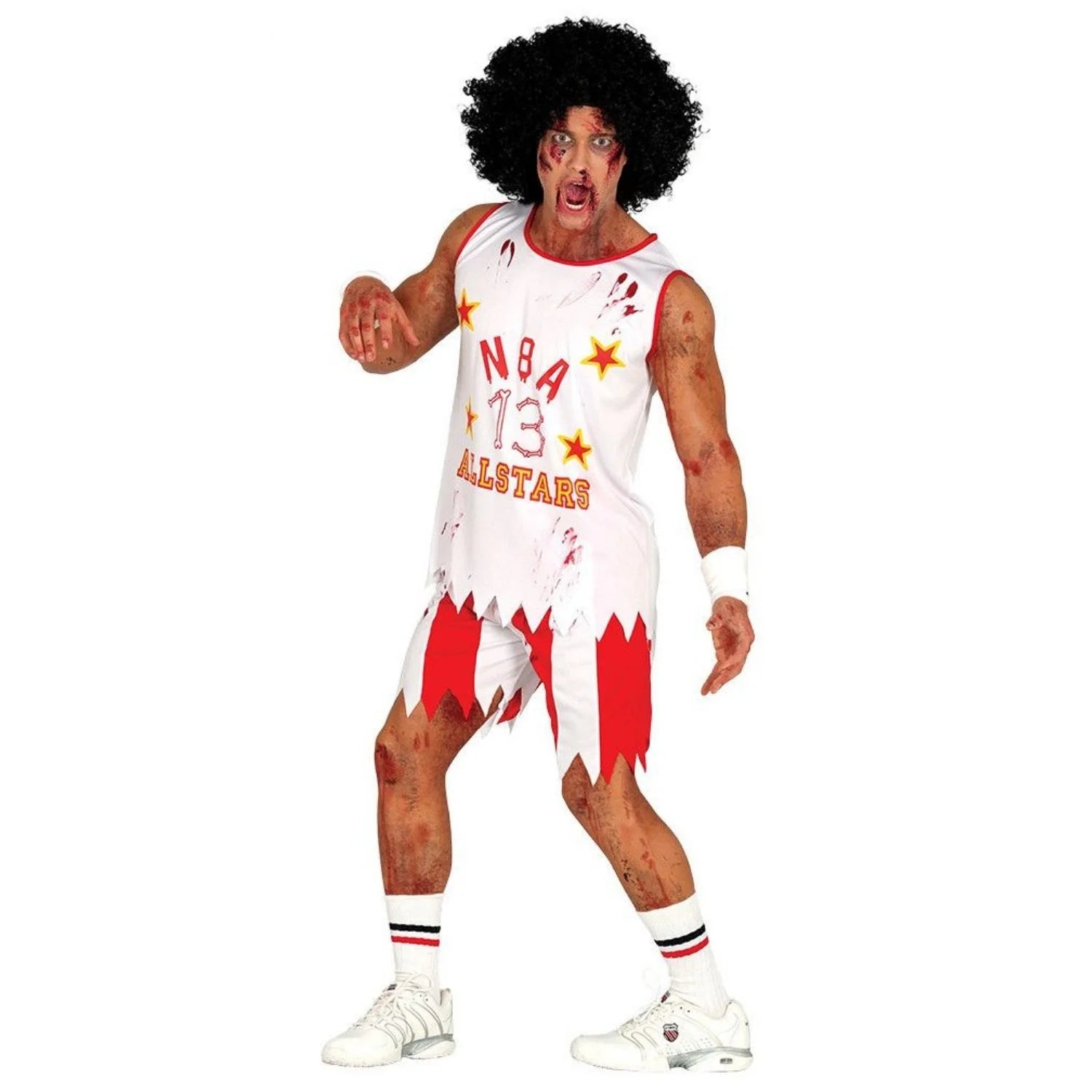 Disfraz jugador basquet zombie adulto para Halloween