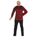 Disfraz Krueger hombre con camisa para Halloween