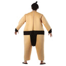 Persona con disfraz sumo adulto para fiesta temática divertida