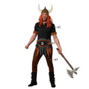 Disfraz luchador vikingo hombre con camiseta y pantalón largo