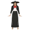 Disfraz mariachi mujer con camisa chaqueta y falda