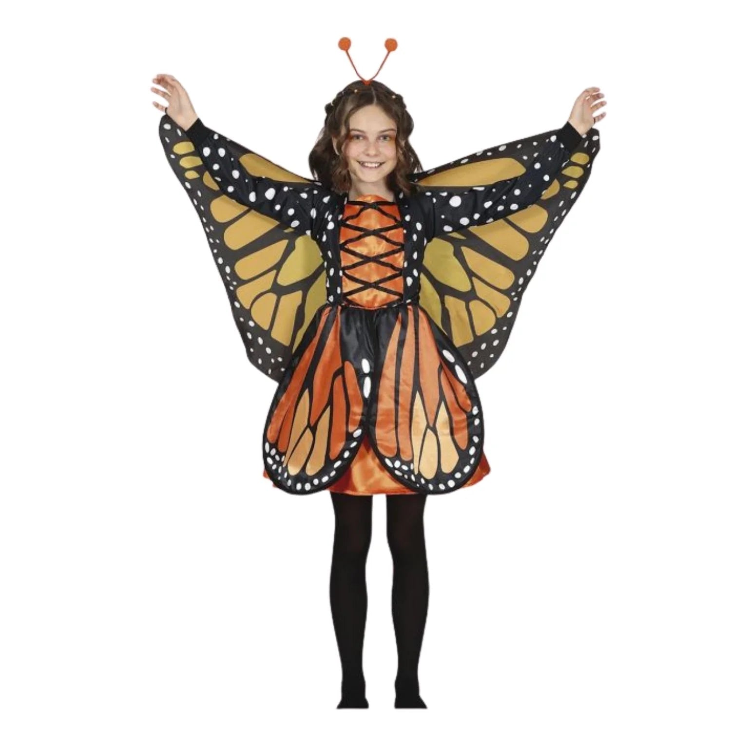 Disfraz mariposa infantil con alas diadema y vestido