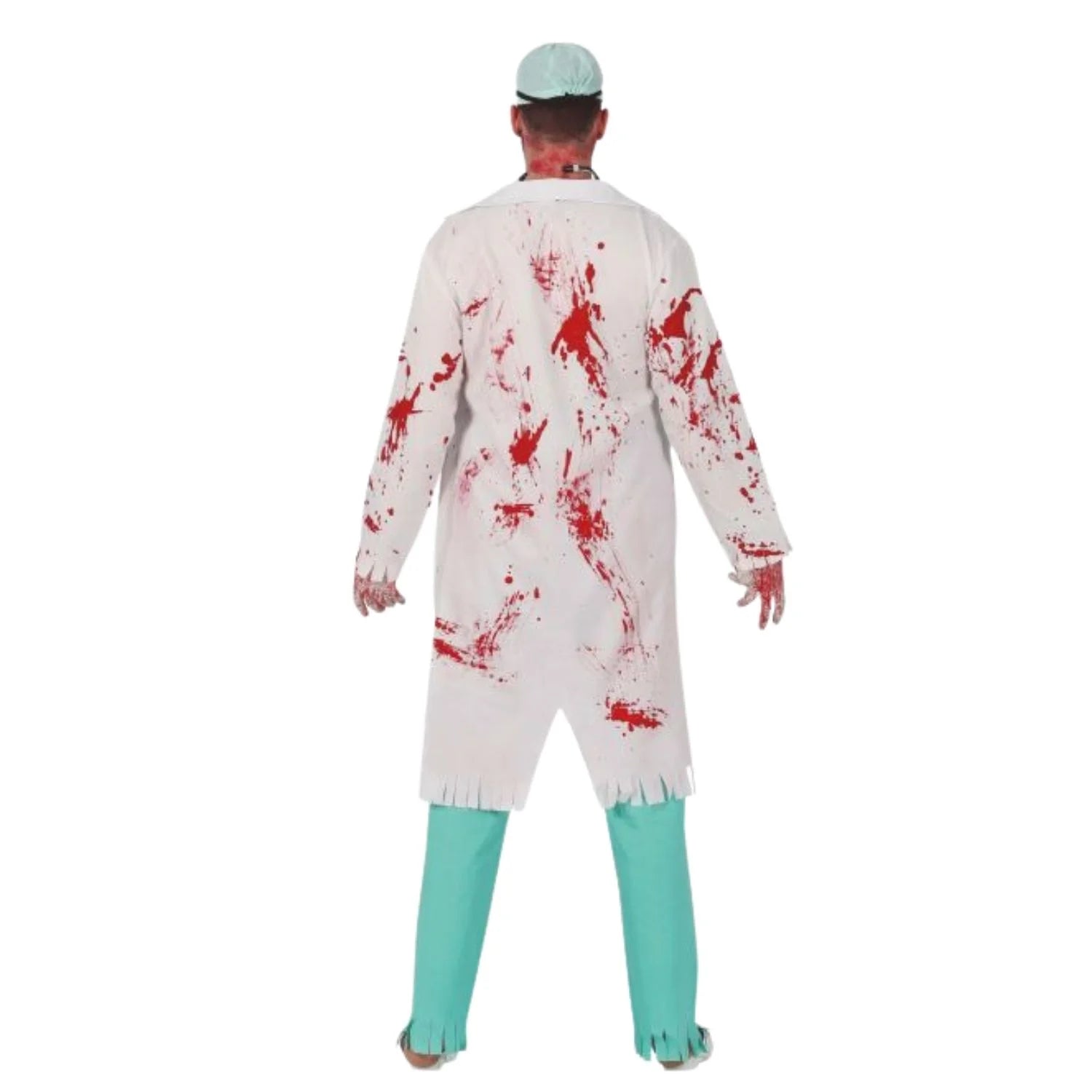 Hombre con disfraz cirujano asesino adulto para Halloween