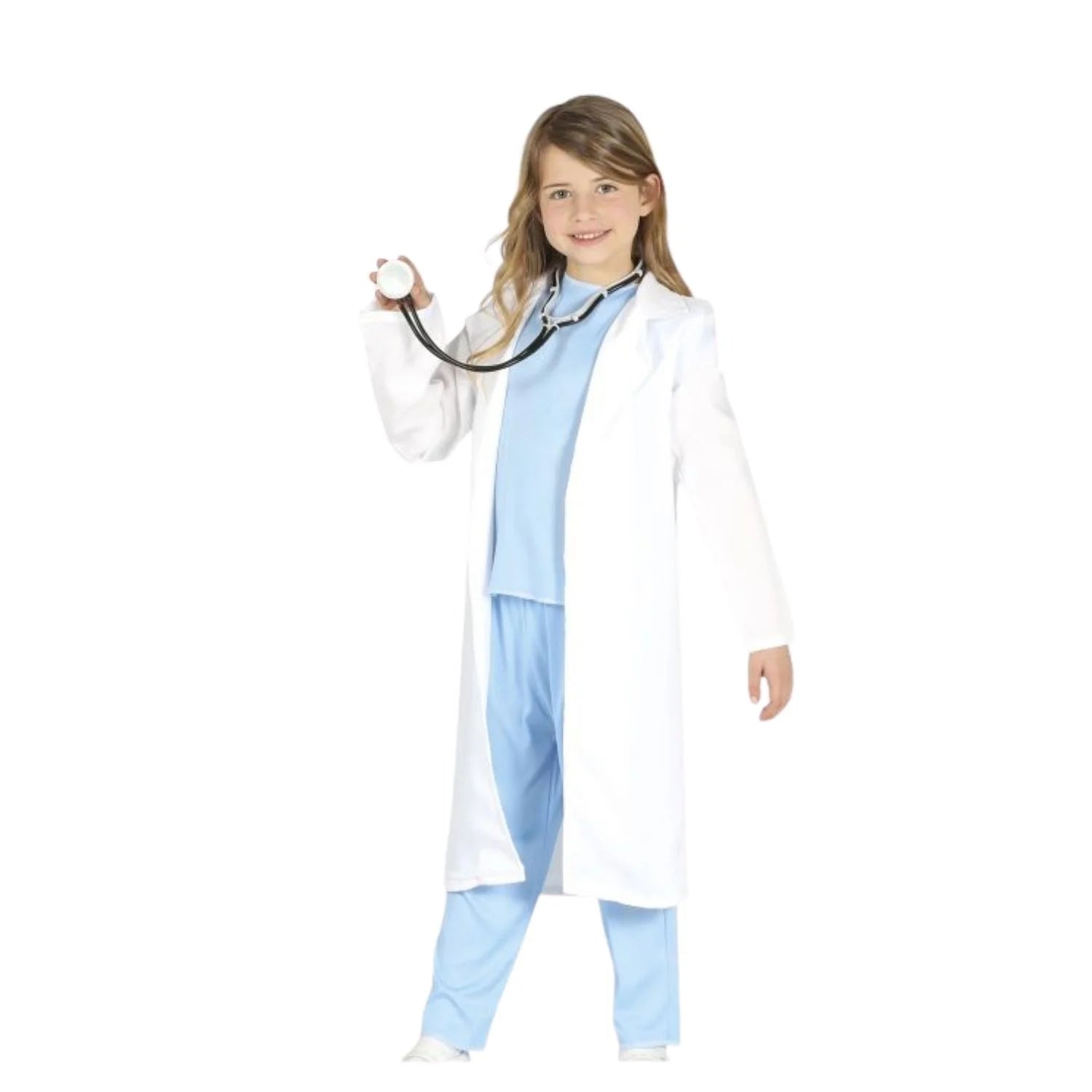 Niña con disfraz doctor cirujano infantil para Carnaval