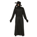 Hombre con disfraz de doctor de la peste para Halloween