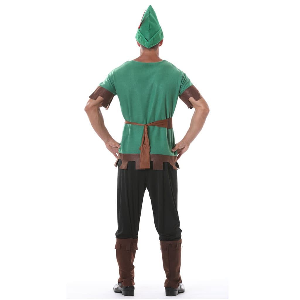 Disfraz medieval de bandido del bosque para adulto