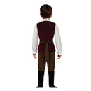 Niño con disfraz de posadero infantil para Carnaval medieval
