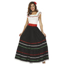 Disfraz mexicana mujer con vestido tradicional para Carnaval