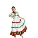 Disfraz de mexicana para niña con vestido tradicional colorido ideal para Carnaval y fiestas temáticas
