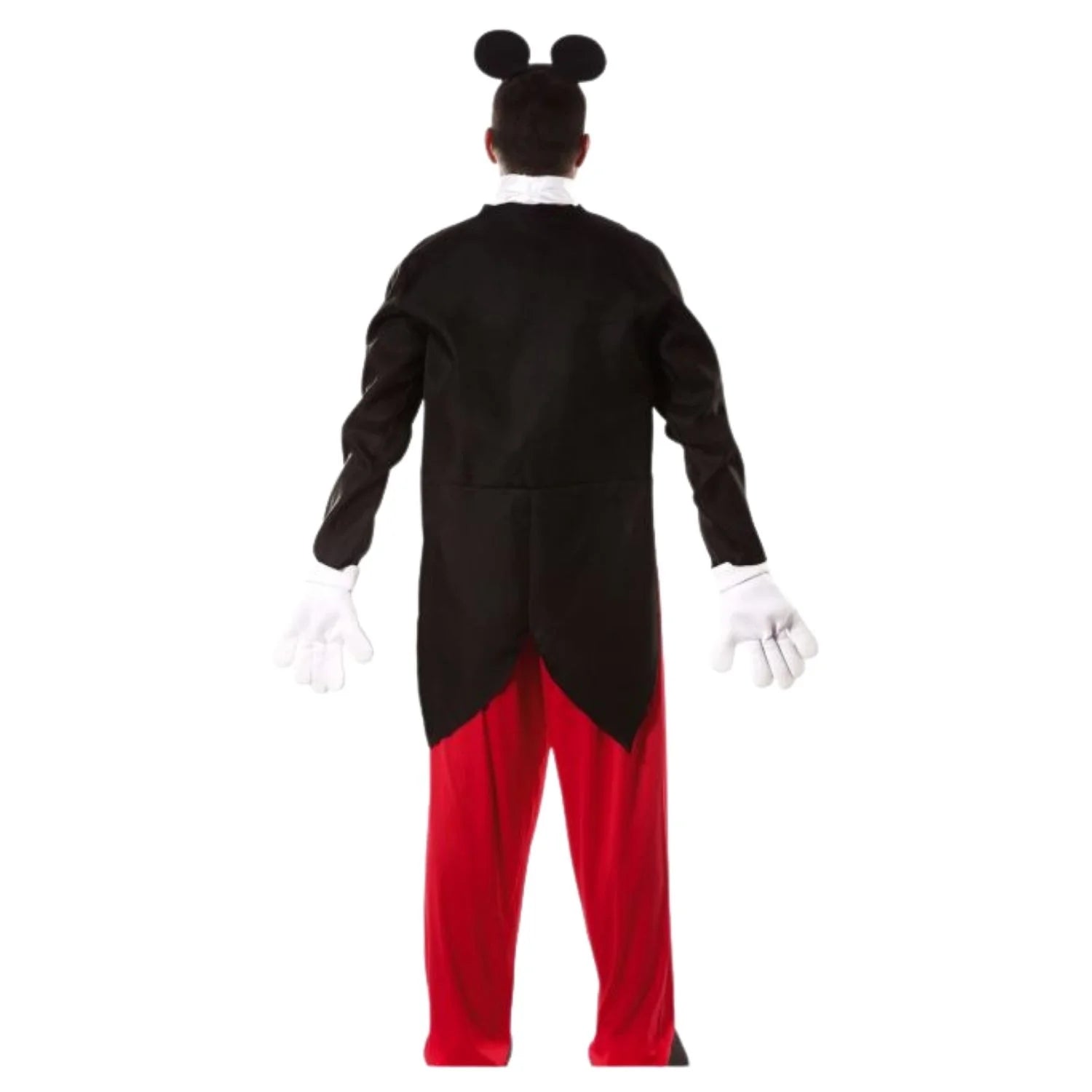 Hombre con disfraz Mickey adulto con chaqueta y diadema