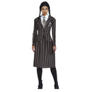 Disfraz Miércoles Addams estudiante adulto para Halloween