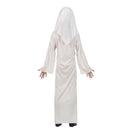 Niña con disfraz monja satánica infantil para Halloween