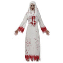 Disfraz monja ensangrentada adulto para Halloween con tocado y vestido