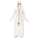 Disfraz de monja fantasma para mujer con tocado y vestido