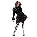 Disfraz muñeca Lolita gótica con vestido oscuro
