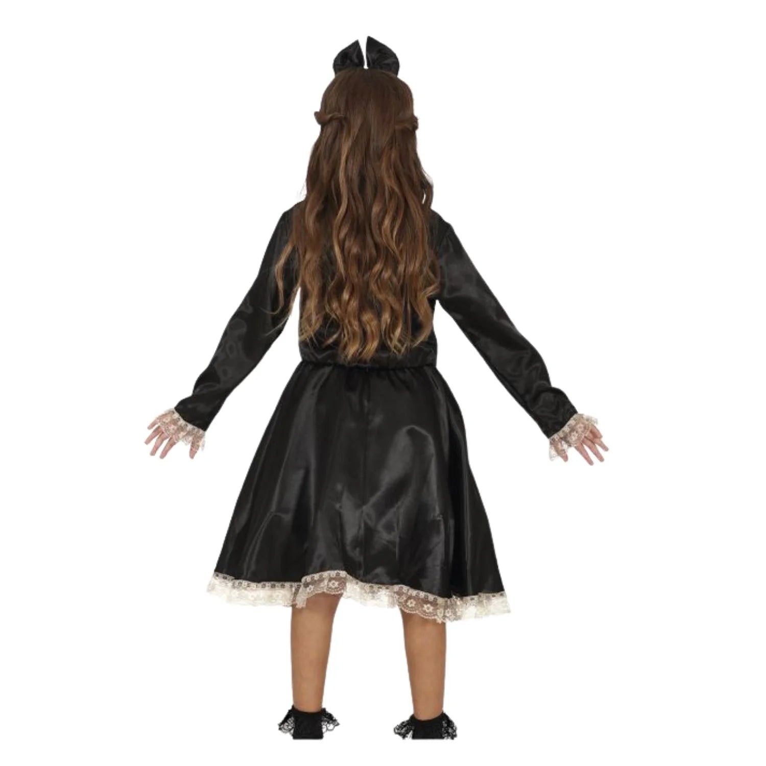 Disfraz de muñeca siniestra infantil para niña con vestido terrorífico
