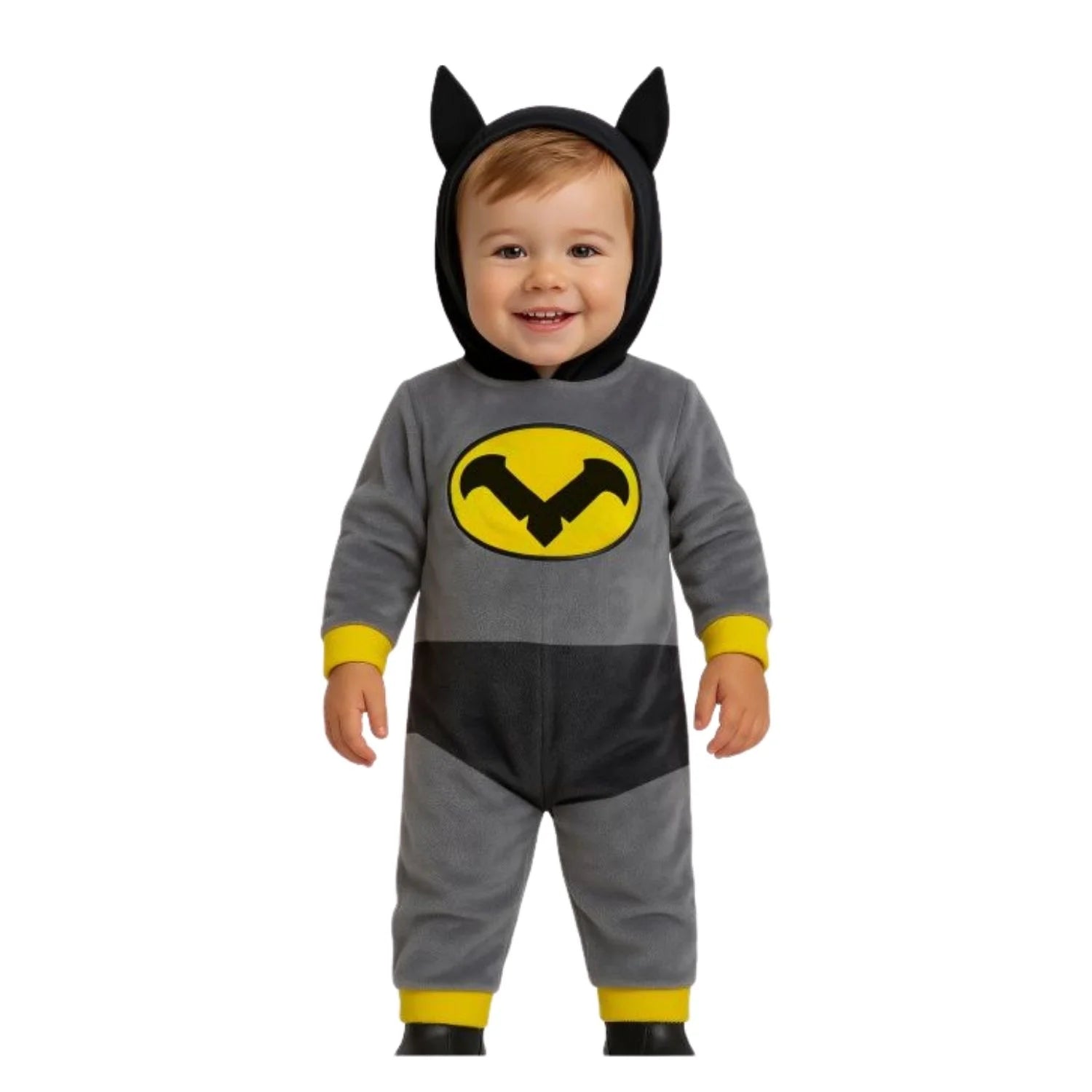 Disfraz Night Hero bebé con capucha y mono para Carnaval
