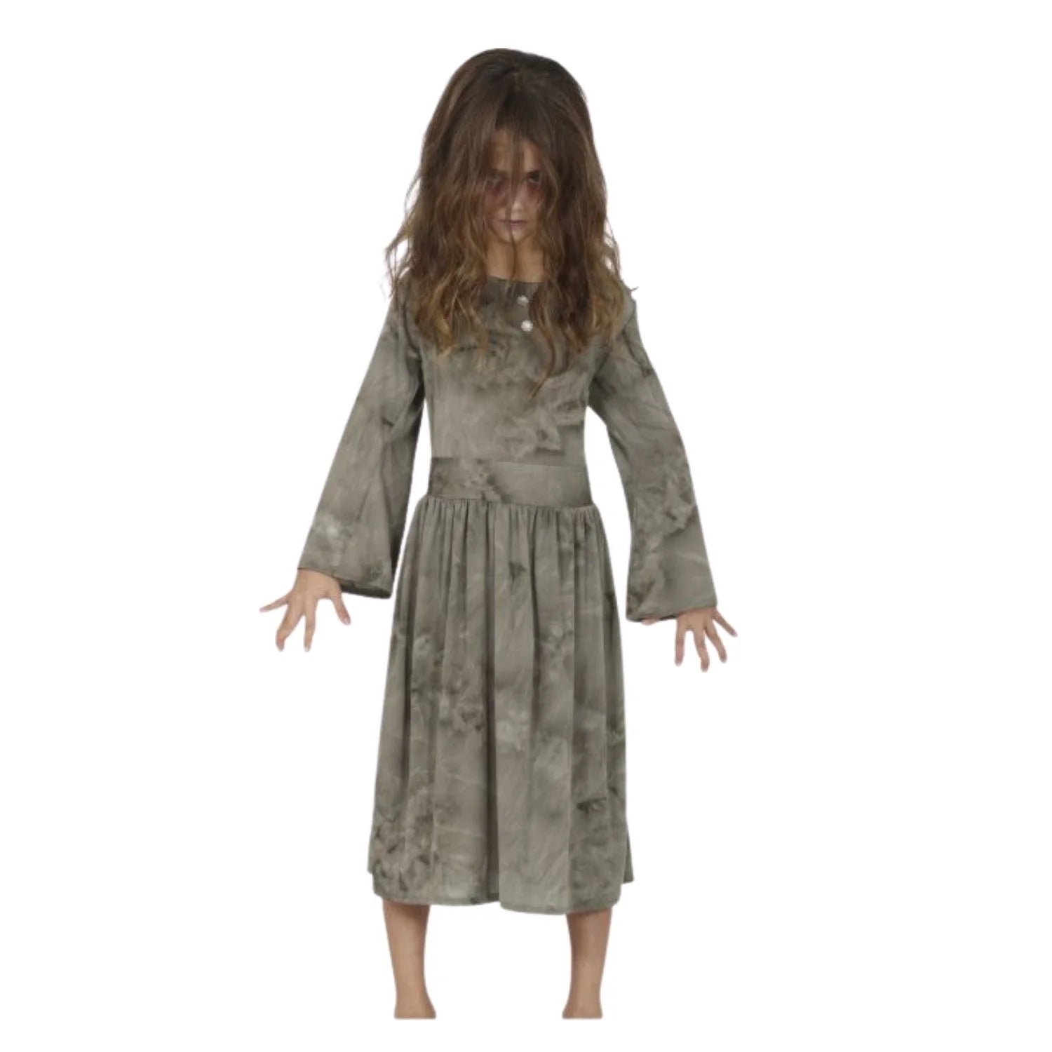 Disfraz niña fantasma infantil con vestido para Halloween