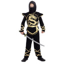 Disfraz ninja niño negro cómodo para Carnaval y fiestas infantiles