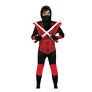 Disfraz ninja niño completo con máscara y rodilleras