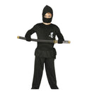 Disfraz de ninja oriental infantil con capucha y máscara