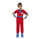 Disfraz ninja rojo infantil completo para Carnaval