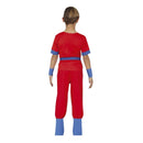 Niño con disfraz ninja rojo infantil para fiesta temática