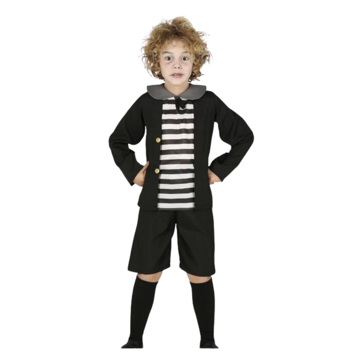 Disfraz niño fantasma infantil con camisa chaqueta y pantalón