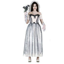Disfraz novia fantasma para mujer con vestido y velo