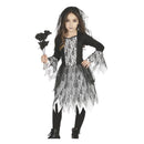Disfraz novia fantasma niña con velo para Halloween
