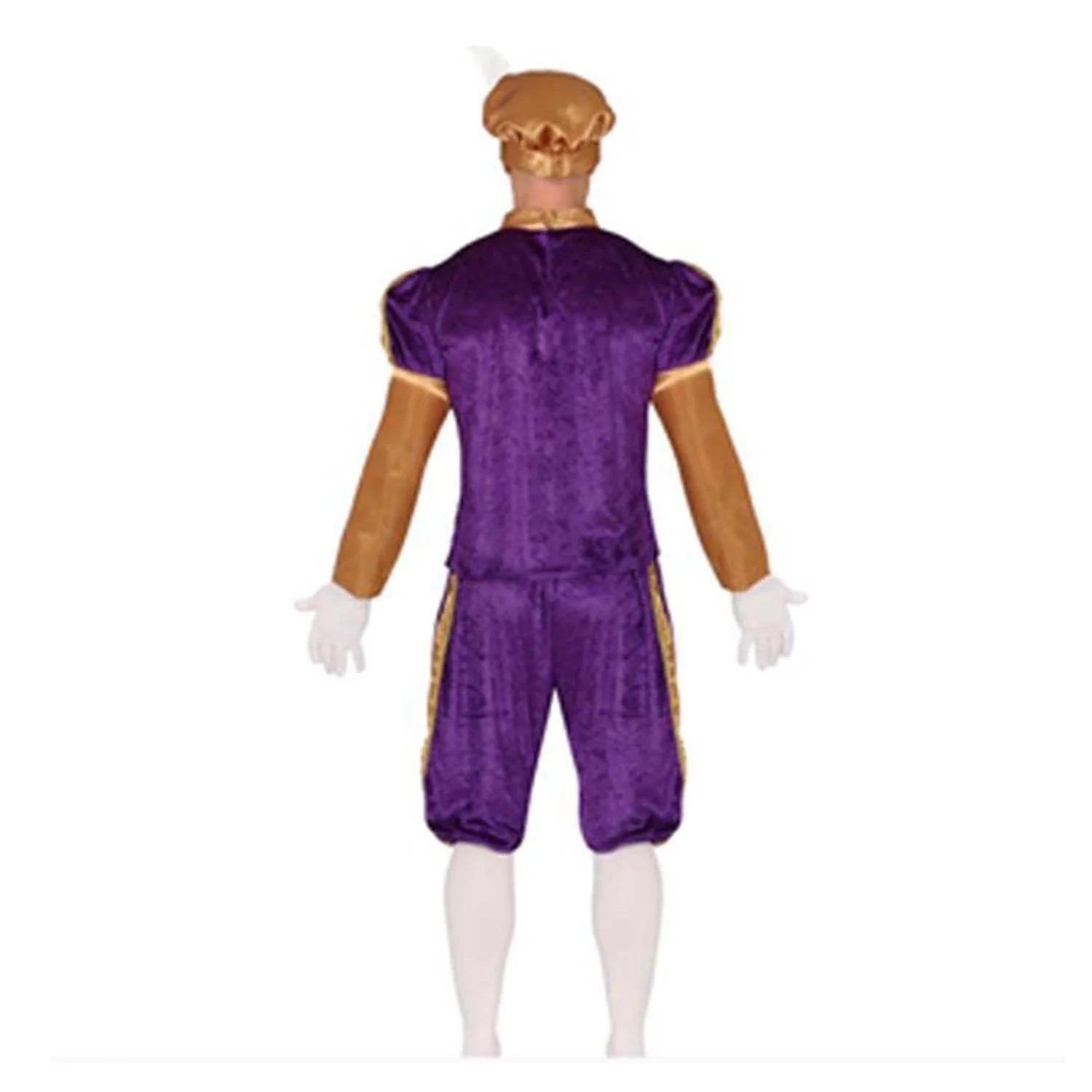 disfraz de paje púrpura elegante ideal para cabalgata de Reyes y funciones escolares